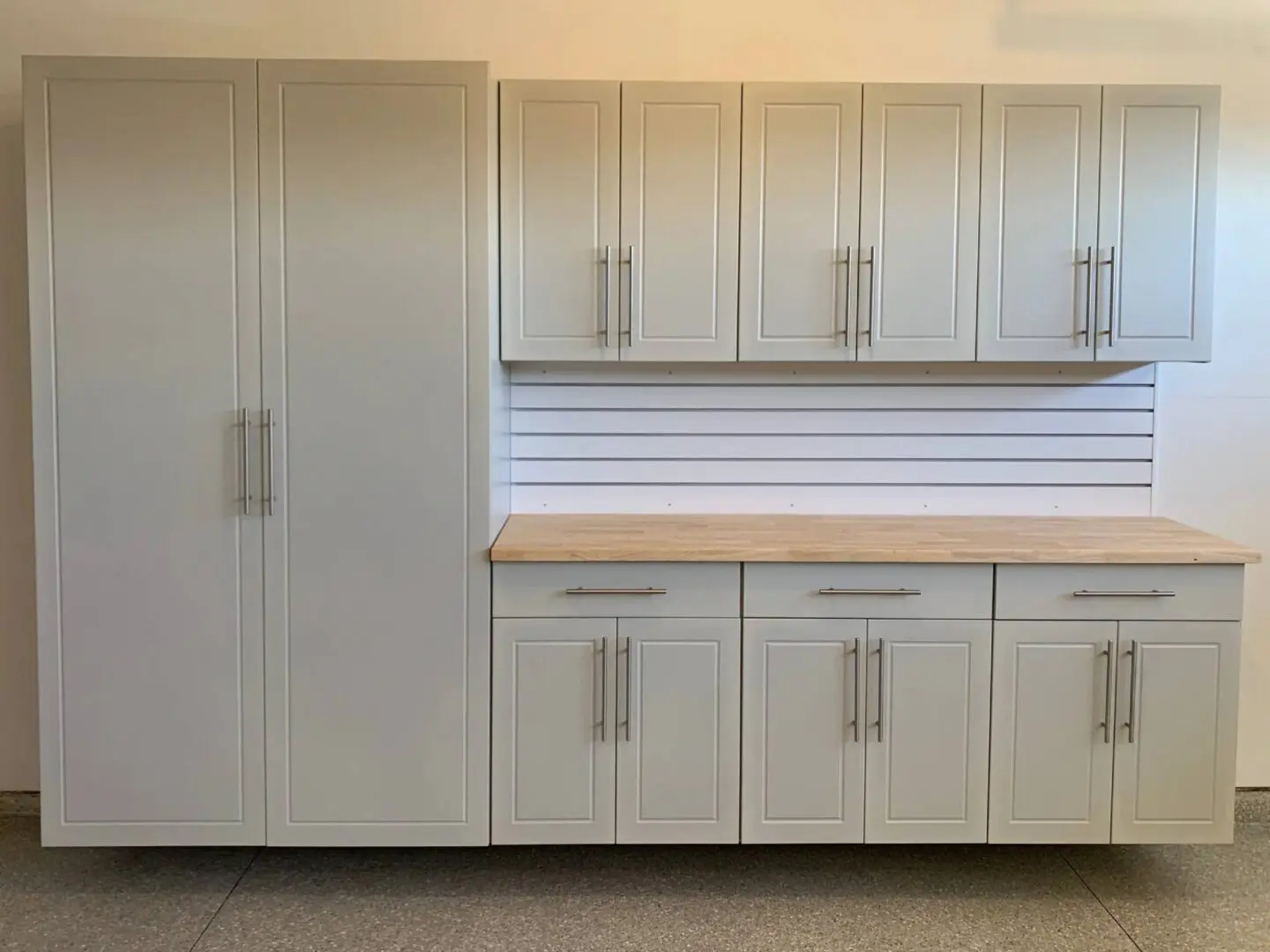 A room with many cabinets and drawers in it